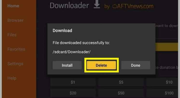 deleting catmouse apk setup files