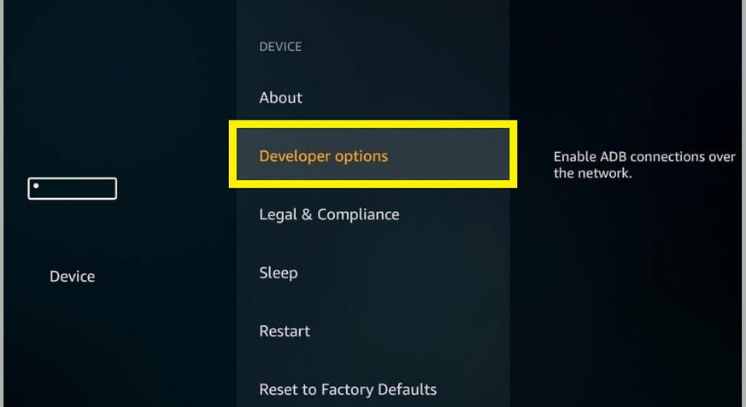 developer options