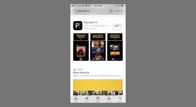 peacock tv app on Apple App Store