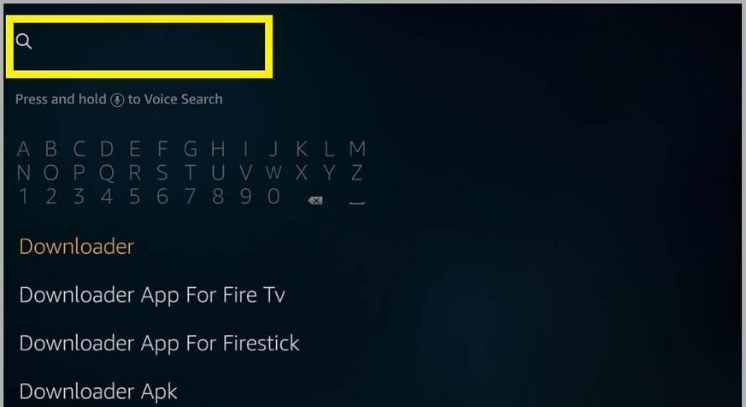 search bar