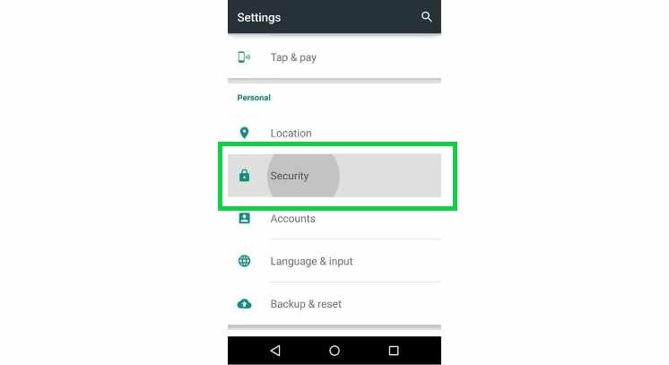 android securities option